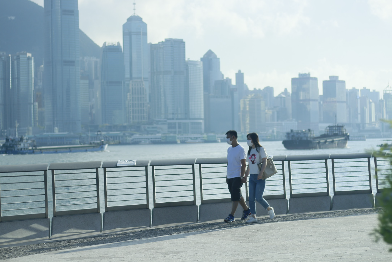 Taking a walk under brilliant weather