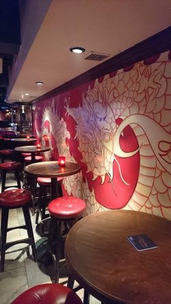 Dragon paintings on the wall