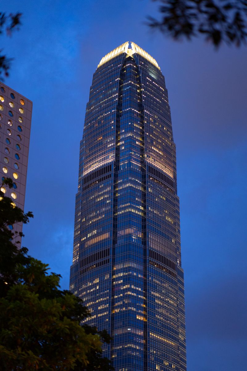 Second tallest building in Hong Kong, IFC is the home to Hong Kong's Central Bank