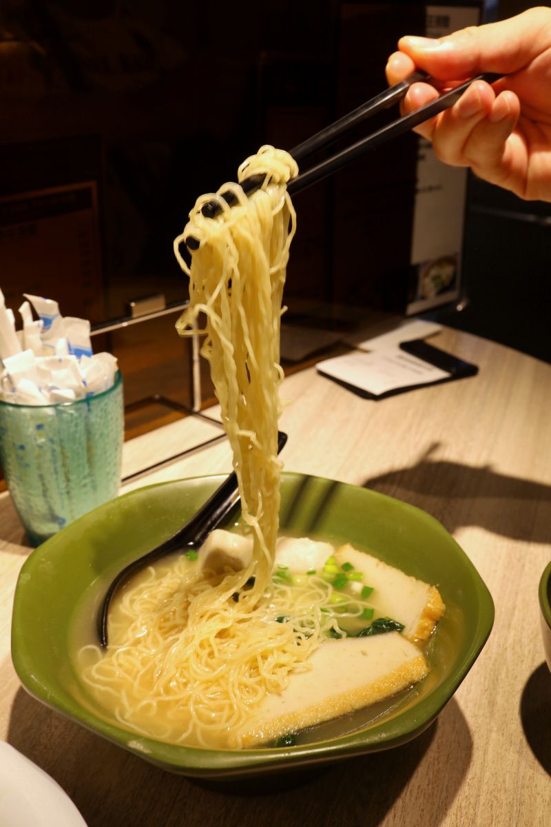 Delicious Bouncy Fishball Noodle Soup.