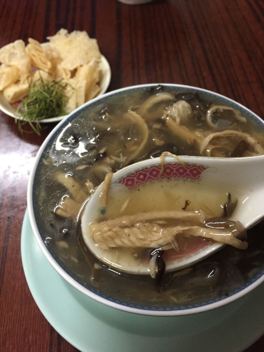 Snake soup! I dare you to eat it!