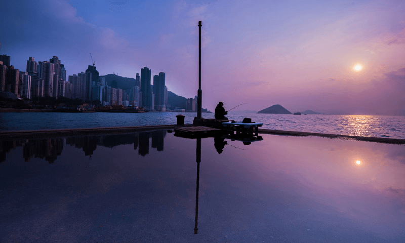 Sunset View at Instagram Pier. Photo: Tom Grundy 