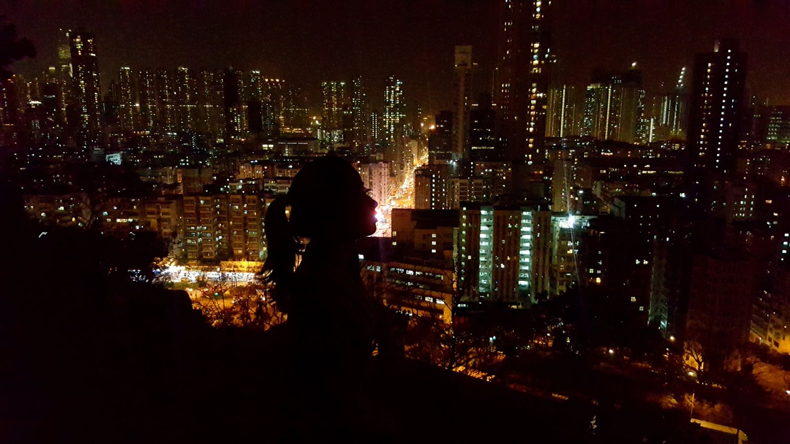 The night view of the city