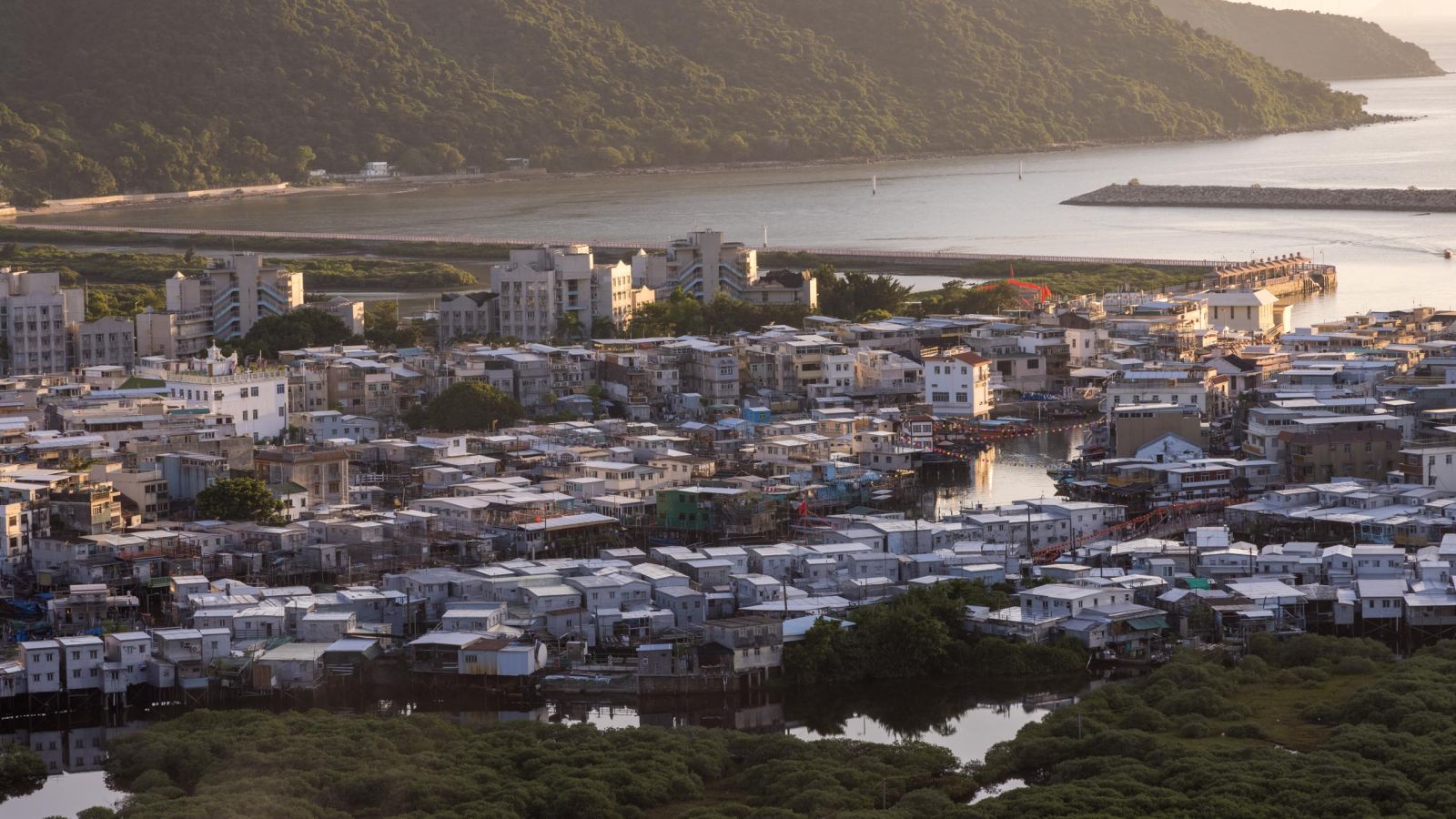You can get to Tai O through Tung O Ancient Trail