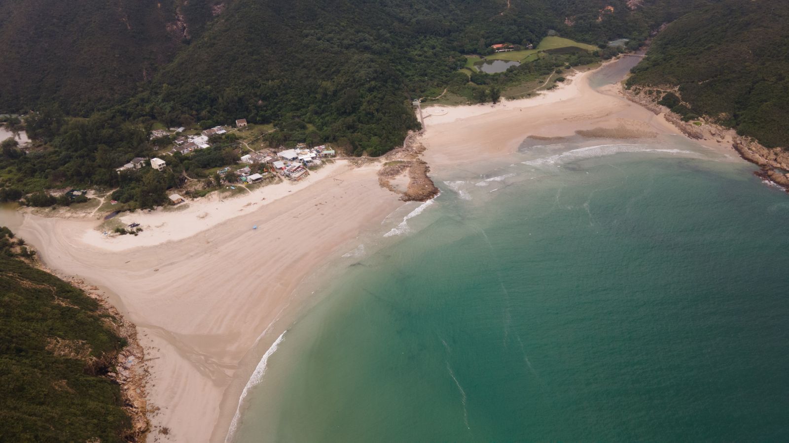 Beach of paradise with zero pollution
