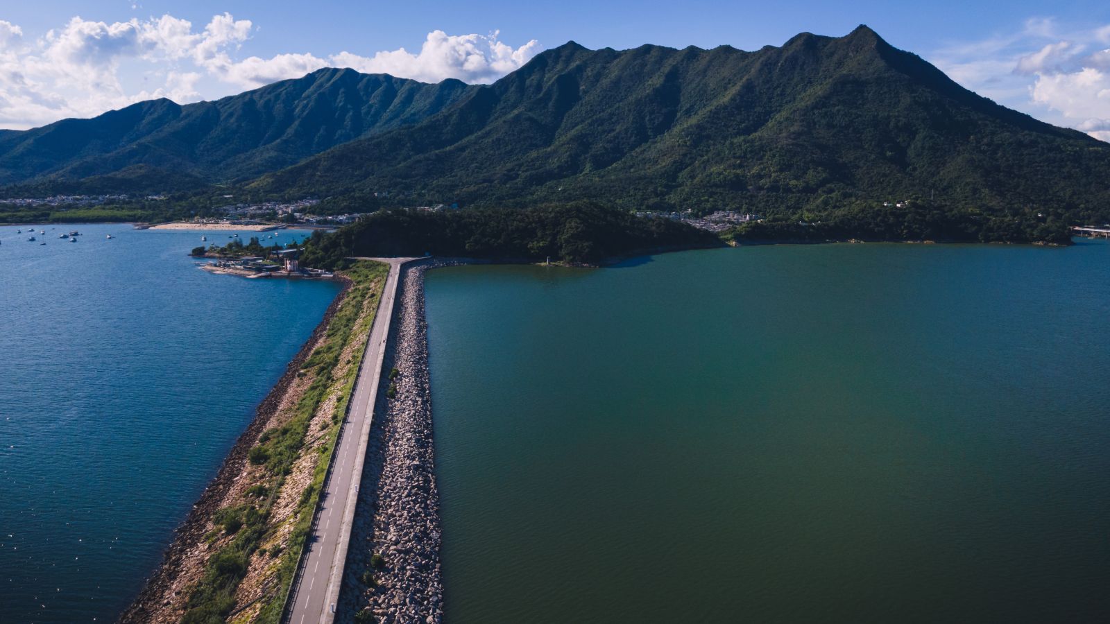 People like to come to Plover Cove Reservoir by bicycle