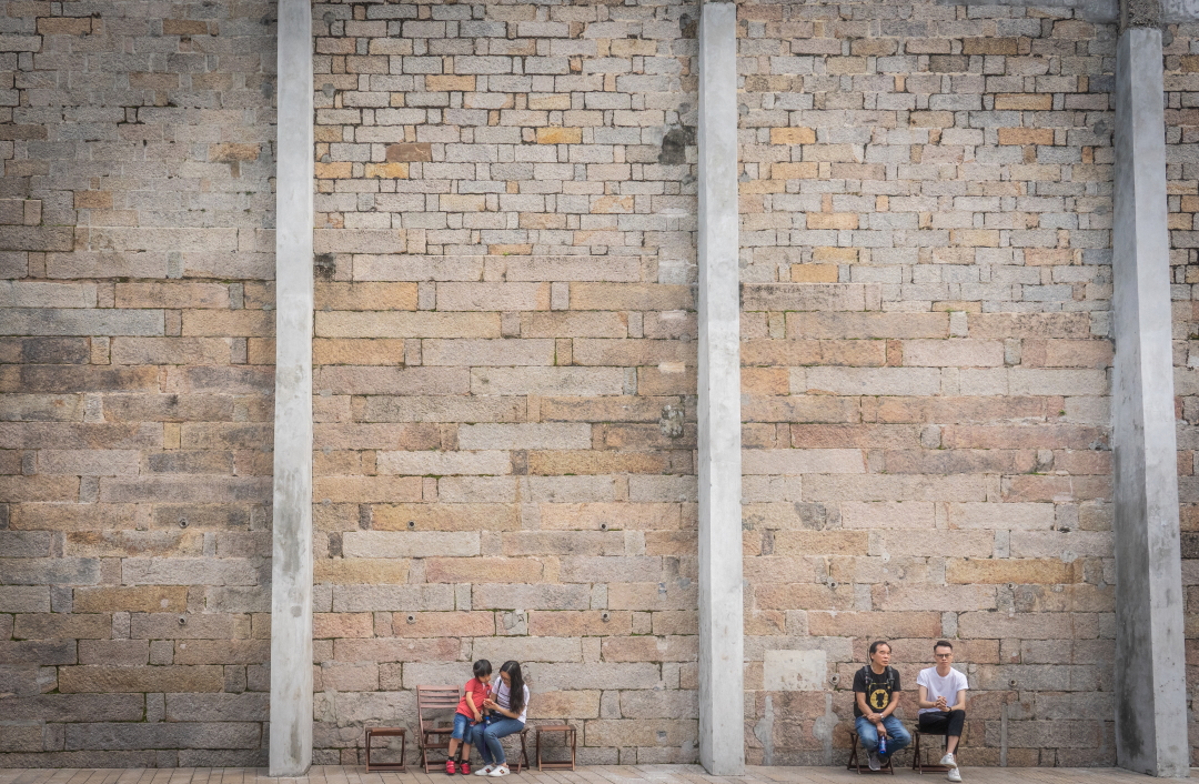 Once a prison yard, now a relaxing public space